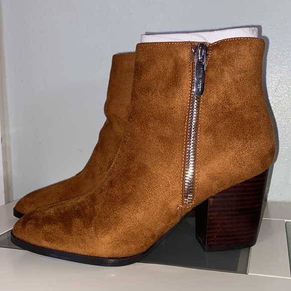 Nine West Neva2 Women's Ankle Boots Brown Faux Suede-Women’s Size 8.5-NWOB - Picture 5 of 11